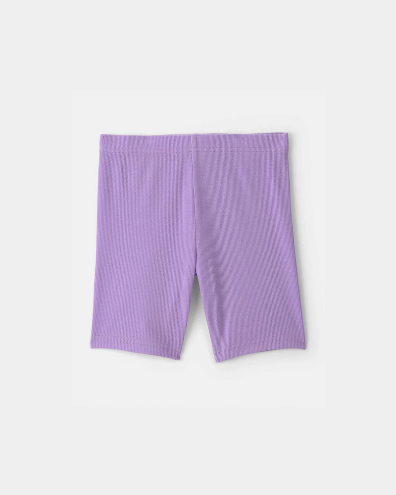 Girls Bike Shorts - Purple
