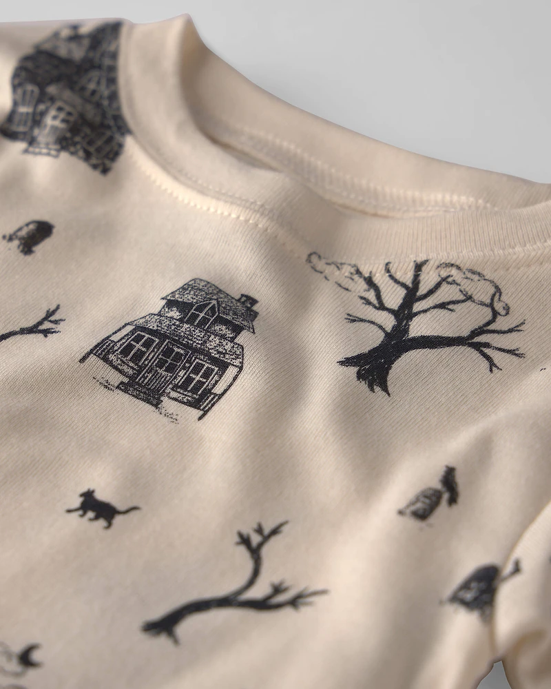 Toddler 2-Piece Organic Cotton Pajamas Spooky Landscape