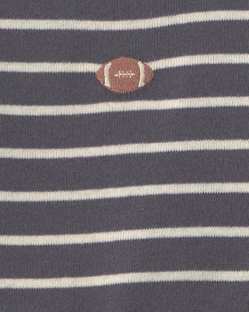 Baby Boy 3-Piece Football Bodysuit & Pant Set - Grey/Ivory