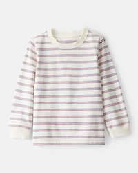 Toddler Boy Striped Long-Sleeve Tee - Cream