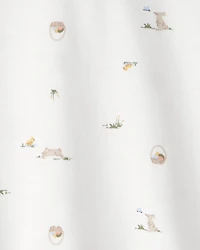 Toddler Boy Easter Bunny Polo Shirt - White