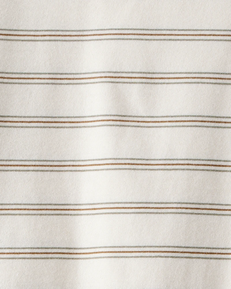 Toddler Boy Striped Long-Sleeve Tee - Ivory