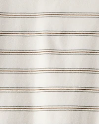 Toddler Boy Striped Long-Sleeve Tee - Ivory