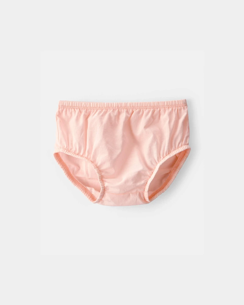 Baby Girl Short-Sleeve Eyelet Dress - Pink