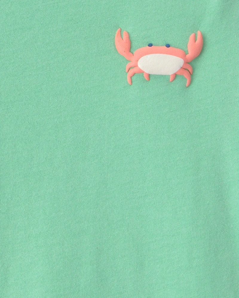 Toddler Boy Crab Graphic Tee - Green