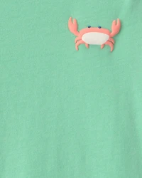 Toddler Boy Crab Graphic Tee - Green