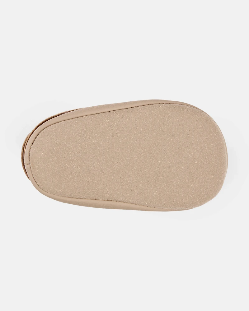 Baby Moccasin Shoes - Brown