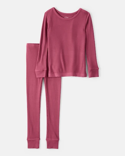Toddler Girl PurelySoft Long-Sleeve 2-Piece pyjamas - Red