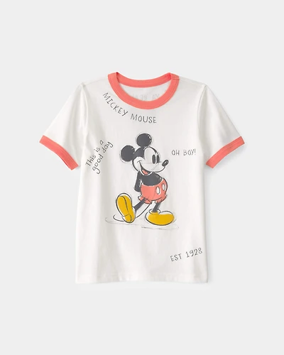 Toddler Disney© Mickey Mouse Graphic Tee - White