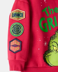 Toddler Boy Christmas Dr. Seuss™ The Grinch Pullover Sweatshirt - Red