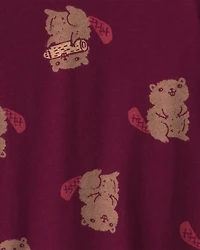 Toddler Boy Beaver Long-Sleeve T-Shirt - Burgundy