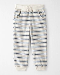 Toddler 2-Piece Organic Cotton Velour Set Stripes
