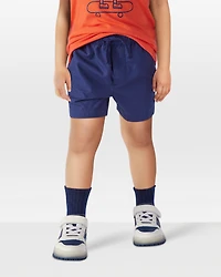 Toddler Pull-On Poplin Shorts - Navy