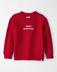 Kid Merry Everything Holiday Sweatshirt Made with Organic Cotton