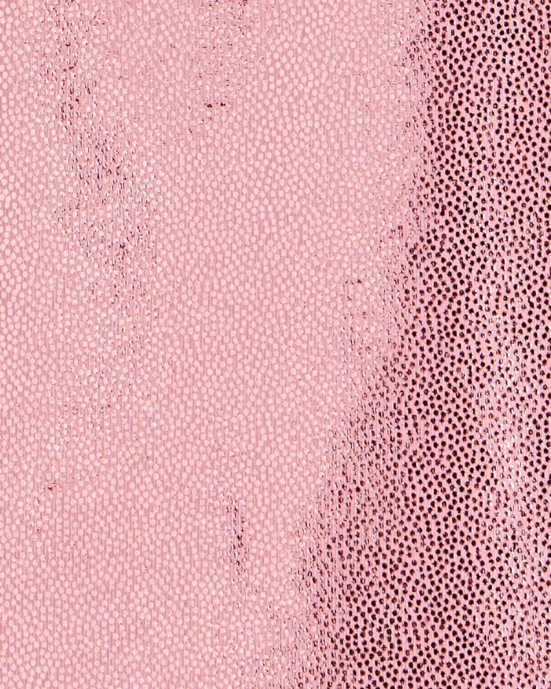 Toddler Girl Pull-On Stretch Metallic Leggings - Pink
