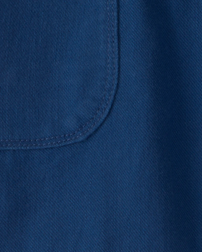 Boys Twill Shorts - Blue