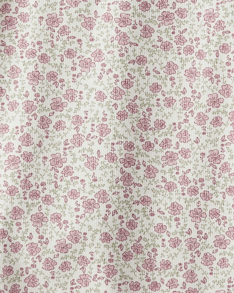 Girls 2-Pack Organic Cotton Ribbed Tees