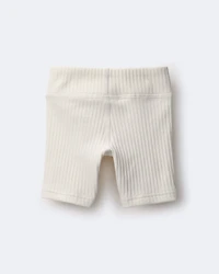Toddler Girl Brooklyn Bike Shorts - Cream