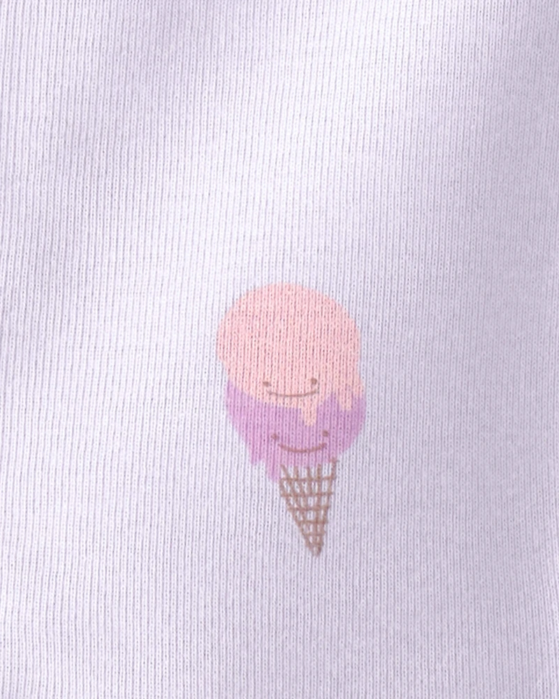 Baby Girl 2-Pack Ice Cream Sleeper- Purple/Blue