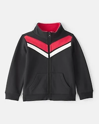Toddler Boy Zip-Up Jacket - Black