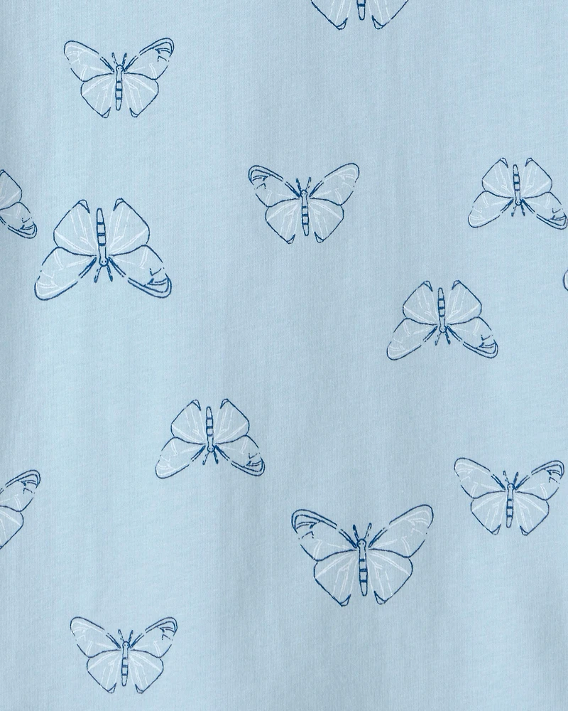 Girls Butterfly Top - Blue