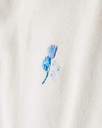 Baby Girl 3-Piece Floral Sherpa Long-Sleeve Bodysuit & Pant Set - Blue