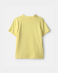 Boys Van Solid Short-Sleeve Rashguard - Yellow