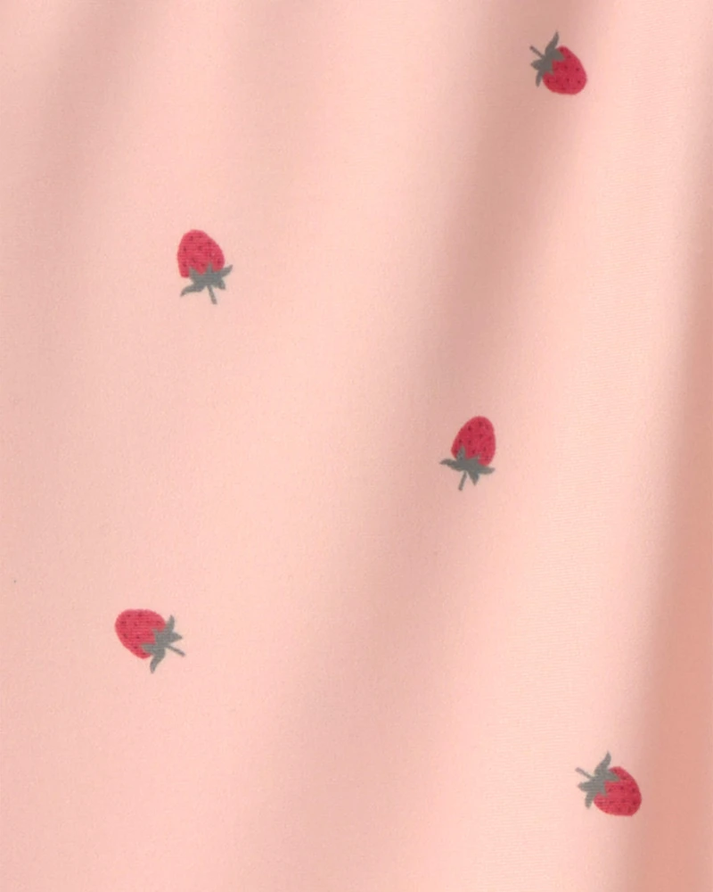 Girls 2-Piece Recycled Rashguard Swimsuit Set Blissful Petals Print