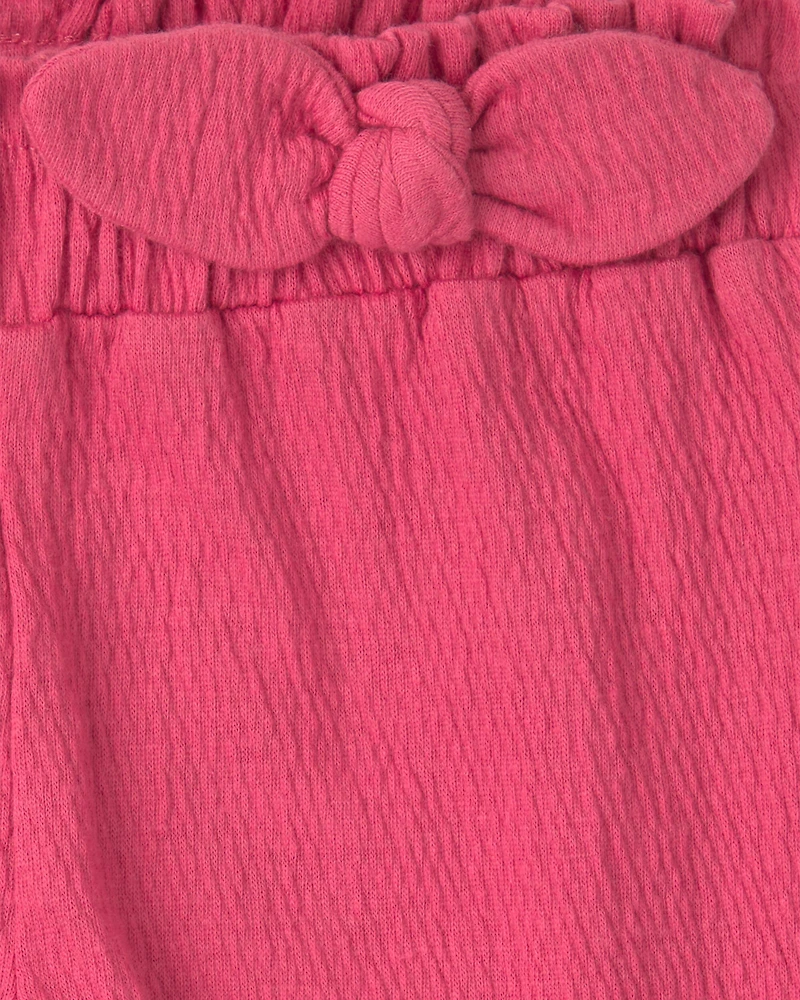 Baby Girl 2-Piece 'Mommy's Mini' Heart Bodysuit & Pant Set - Pink/Ivory