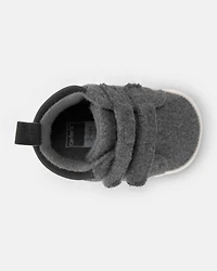 Baby Boy Double Strap Boots - Grey