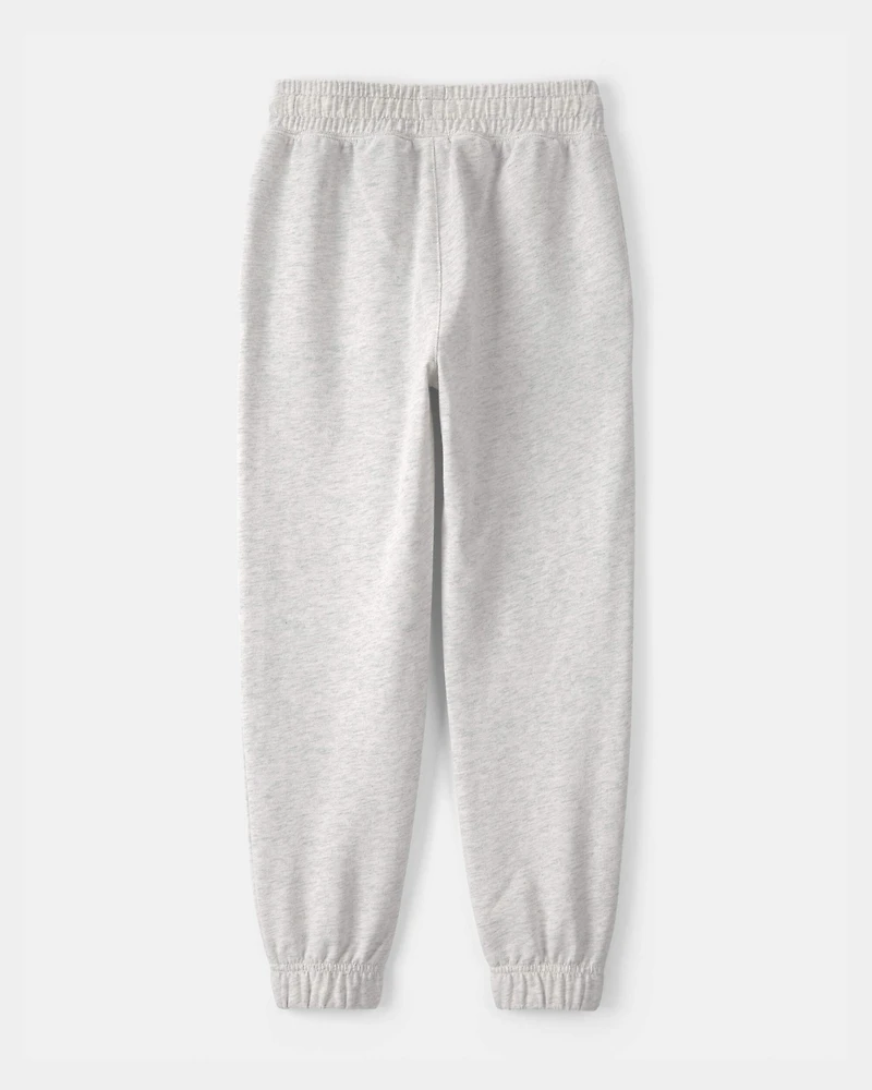 Boys French Terry Joggers - Heather Grey