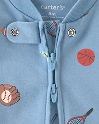 Baby Boy Sports Snug Fit Sleeper - Blue