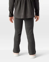 Toddler Girl Cotton Flare Active Pants - Black