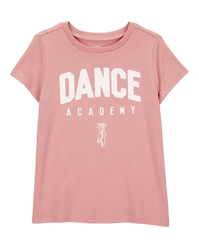 Girls Dance Academy Short-Sleeve Graphic Tee - Pink