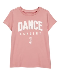 Girls Dance Academy Short-Sleeve Graphic Tee - Pink