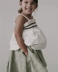 Toddler Girl Avenue Twirl™ Midi Floral Print - Green