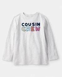 Boys Cousin Crew Long-Sleeve Graphic Tee - Grey
