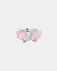 Toddler Girl Shell Light Up Sandals - Blue