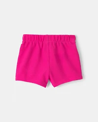 Baby Girl Drawstring Shorts - Pink