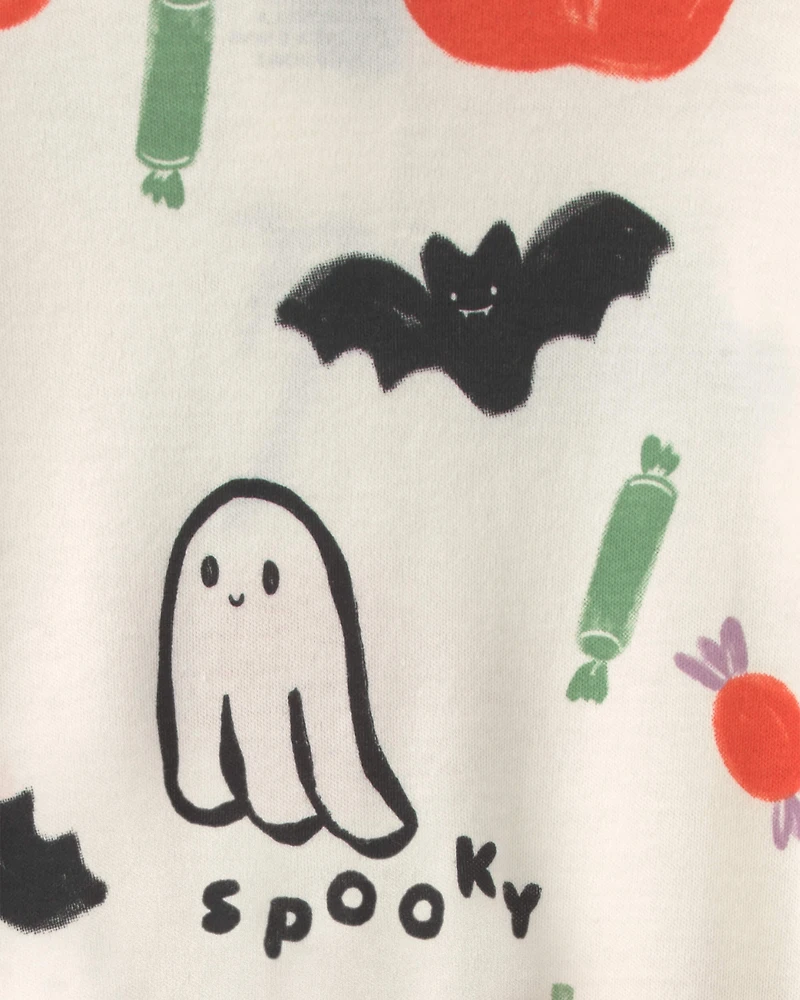 Baby Halloween 100% Cotton 2-Way Zip Sleeper - Cream