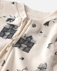 Baby Organic Cotton Sleeper Spooky Village