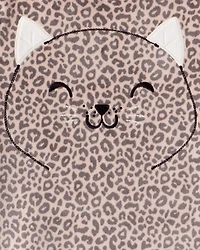 Toddler Girl Leopard Print DreamPlush Long-Sleeve Snug Fit 2-Piece Pyjamas