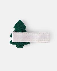 Baby Girl 3-Piece Bow Hairbands & Clips - Red/Green