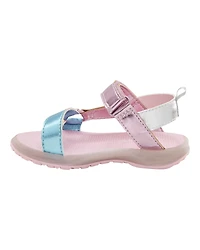 Toddler Light Up Metallic Sandals - Pink/Blue