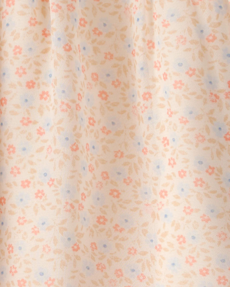 Toddler Girl Floral Tiered Dress - Pink