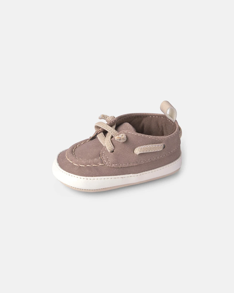 Baby Boy Boat Shoes - Grey