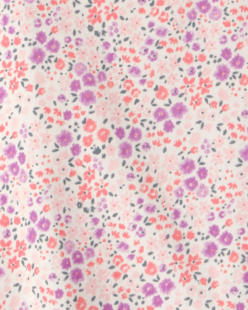 Girls Floral Top - Pink