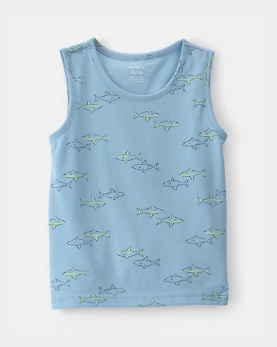 Toddler Shark Tank Top - Blue
