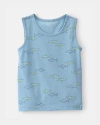Toddler Shark Tank Top - Blue