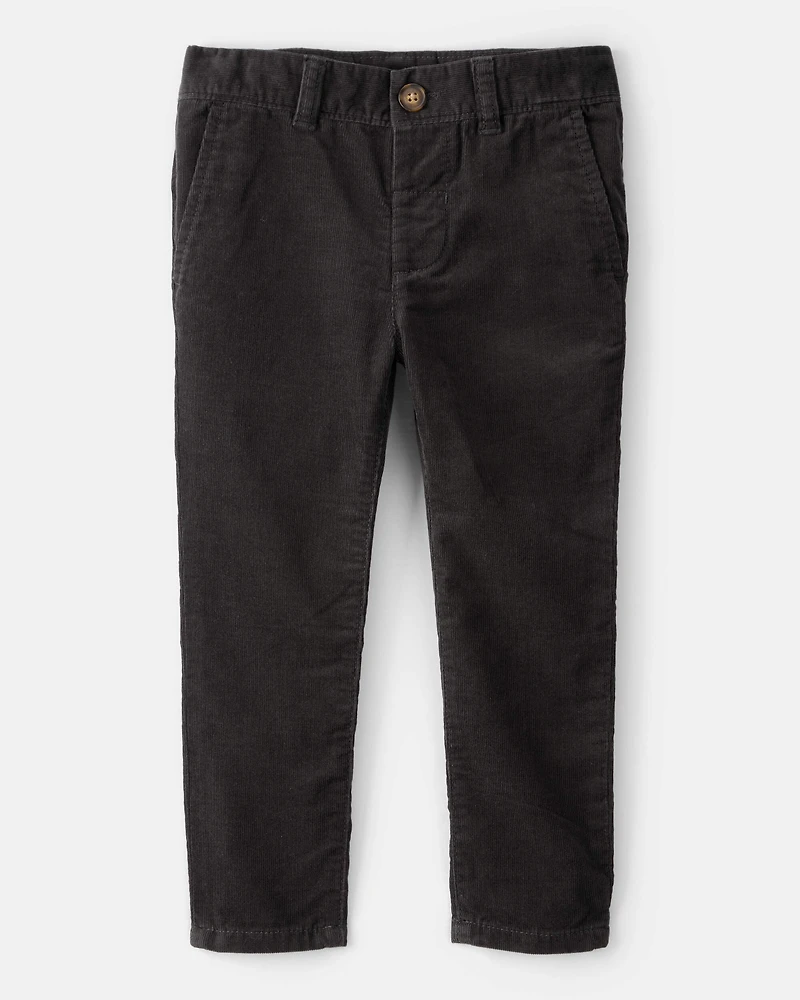 Toddler Boy Corduroy Pants - Black